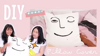 DIY Hand Painted Pillow Cover | Sarung Bantal