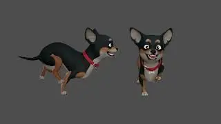Chue. Dog Rig. Run cycle