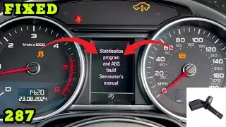 Audi VW 00287 ABS Wheel Speed Sensor How To Fix