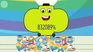 Battery overcharged Eating by Rainbow 🌈 Sweets | Asmr mukbang animation || Asmr eating sounds