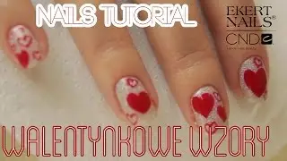 █▬█ █ ▀█▀ Shellac Walentynkowe wzory, Shellac Inspiration step by step odc. 2 - EKERT NAILS