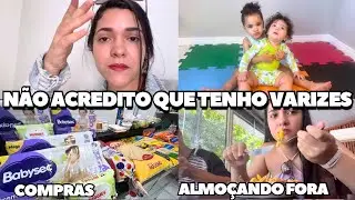 Vlog - compras da semana, exame de sangue, angiologista / ALMOÇO FORA COM O MARIDO DEPOIS DE ANOS❤️