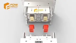 2 Cavity Injection Mold For Thin Wall Square Container