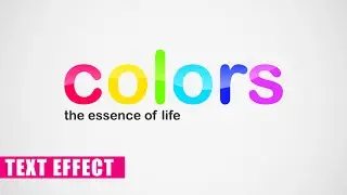 COLORFUL Text Effect in Photoshop CC, CS6 | Photoshop Text Effects