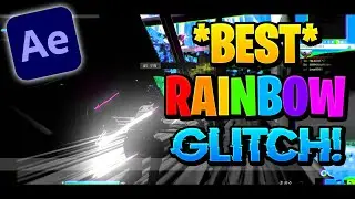(FREE PRESET)*BEST* RAINBOW GLITCH EFFECT TUTORIAL! | After Effects | Edit like Frugo, Eon, MTX