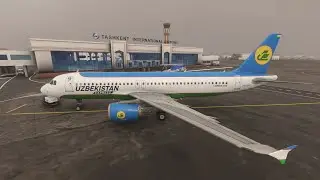 Смотрим Среднюю Азию 1. Летим Ташкент - Фергана (UTTT-UTFF) | Fenix A320 | MFS 2020 + ArcGIS
