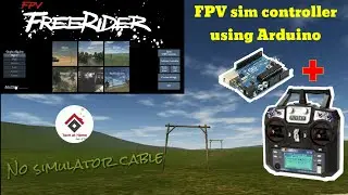FPV Drone simulator using Arduino and Flysky Transmitter | Unojoy Joystick | without simulator cable