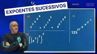 Expoentes Sucessivos 3 exercícios Resolvidos passoa a passo