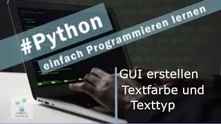 Python I GUI programmieren: Textfarbe und Schriftart I