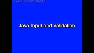 Java Windows Form Input and Validation