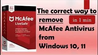 how to uninstall MacAfee from windows 10, 11