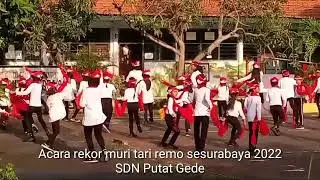 Acara rekor muri tari Remo Surabaya  2022