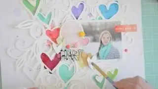 Scrapbooking Tutorial: HART scrapbook page process video