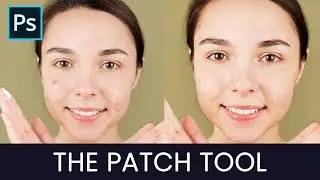 Skin Retouching; Patch Tool - Photoshop
