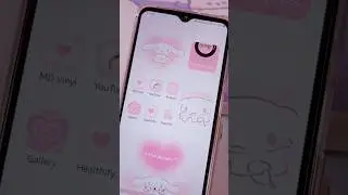 Cinnamoroll pink android customization  💗 #aesthetictheme  #galaxytheme