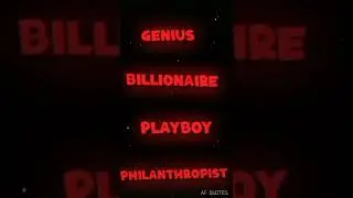 GENIUS, BILLIONAIRE, PLAYBOY, PHILANTHROPIST, TONY STARK, #shorts
