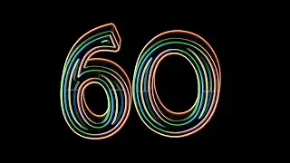 countdown timer | 60 seconds #timer #neon #countdown