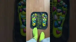Ayak masaj pedini deniyorum - Refleksoloji masajı - reflexology  