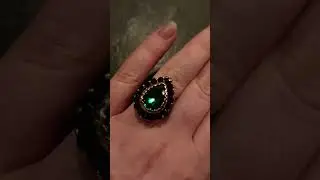Кольцо из бисера. Анонс на МК. #diy #tutorial #handmade #beadedring