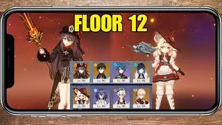C0 Hu Tao Double Hydro & C2 Klee but on mobile | Genshin Impact 4.0 Spiral Abyss Floor 12