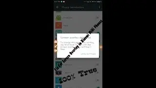 How to Fix Screen Overlay Detection in your Xiaomi Phones