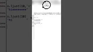 Python String Method (ljust & rjust)