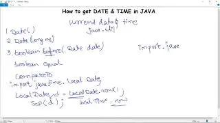 DATE TIME in Java | How to Get Current Date and Time in Java | Date class in Java (With Examples)