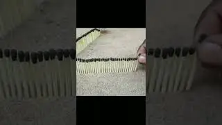 Matchstick Chain Reaction Domino Vs Diwali Crackers  #shorts