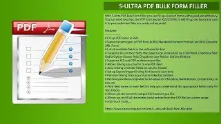 S-Ultra PDF Bulk Form Filler
