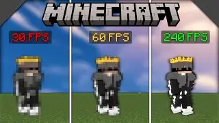 30, 60, 240 Fps Camparison || Pikanetwork Bedwars