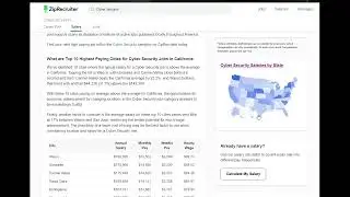 Cybersecurity Salary Discussion