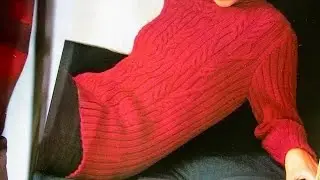 Описание к свитеру спицами 🧶