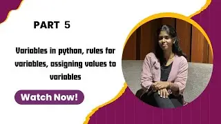 🎥 Python Tutorial Part 5: Variables, Assigning Values & Rules