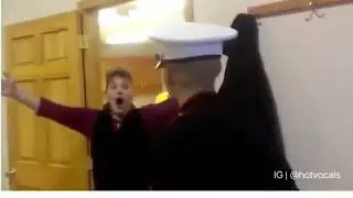Takimi i ushtarëve Amerikan me familjarët-Prekese...+18