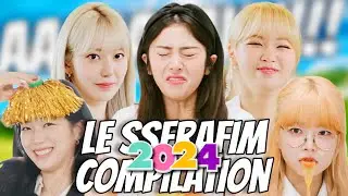 LE SSERAFIM FUNNY MOMENTS COMPILATION 2024