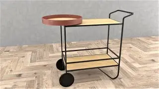 How to Create Serving Cart in SketchUp