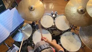 Part 5 from The Jazz Drummers Reading Workbook Series -Linear Exercises