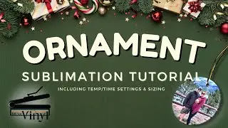 Sublimation Christmas ORNAMENT TUTORIAL l Ceramic Ornament Tutorial #sublimationtutorial #ornaments