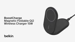 Belkin BoostCharge Magnetic Foldable Wireless Charger – MagSafe & Qi2 Fast Charging (15W)