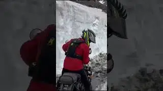 At sach pass #snow #mountains #sliding #automobile #rider #funny #trending #sachpass #royalenfield