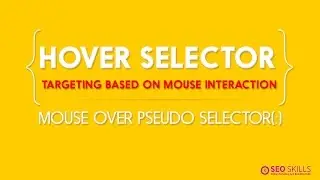 Mouse over CSS effects - Hover Pseudo Selector - CSS Tutorials in Telugu