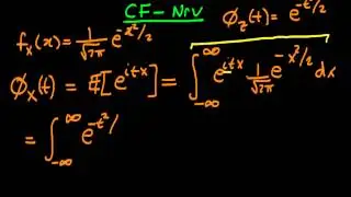 The Characteristic Function of a Normal Random Variable - part 1 (advanced)