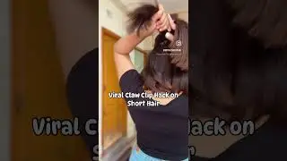 Viral Claw Clip hack on Short Hair