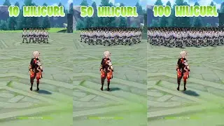 KAZUHA vs 100 Unusual Hilichurl So Satisfying!!!