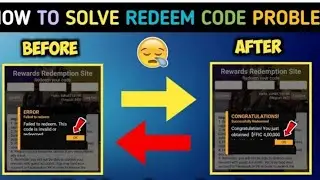free fire redeem code failed problem🥲