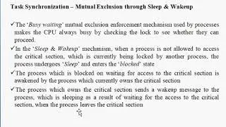 6sem Arm controller and Embedded systems Module-5 Session-7 Task synchronization techniques