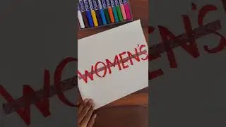 Women's Equality Day  #shorts #shortsvideo #calligraphy #tzeasycraft