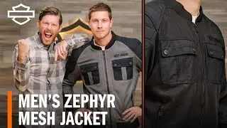 Harley-Davidson Men's Zephyr Mesh Jacket w/ Zip-out Liner Overview
