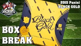 NFL Panini BLACK GOLD 2015 Hobby box break unboxing 🏈🏈🏈 RobsCards