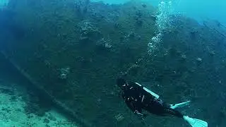 Scuba Diving from the Marshall Islands Kwajalein Atoll Eller Wreck #1 29 September 2024